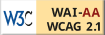 遵守2A級無障礙圖示，萬維網聯盟（W3C）- 無障礙網頁倡議（WAI） Web Content Accessibility Guidelines 2.1